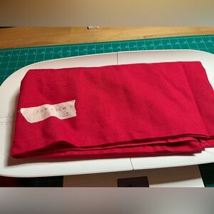 Vibrant Red Suiting Fabric